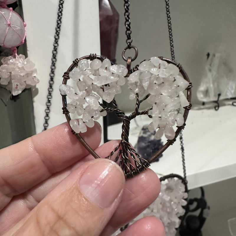 rose quartz hanger