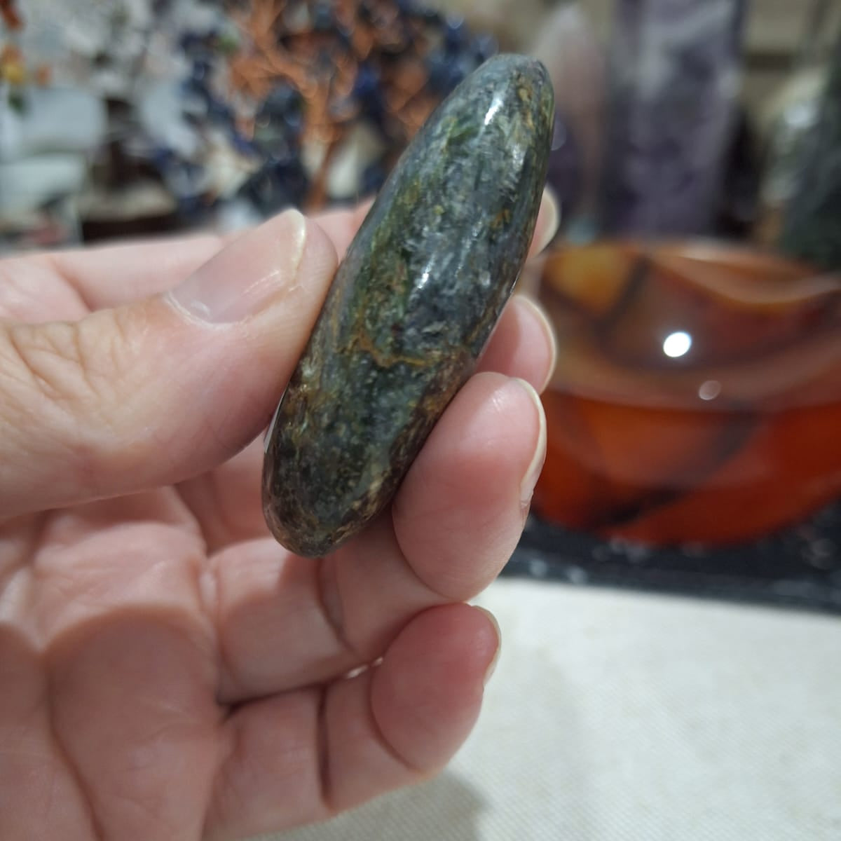 Green Kyanite Palm