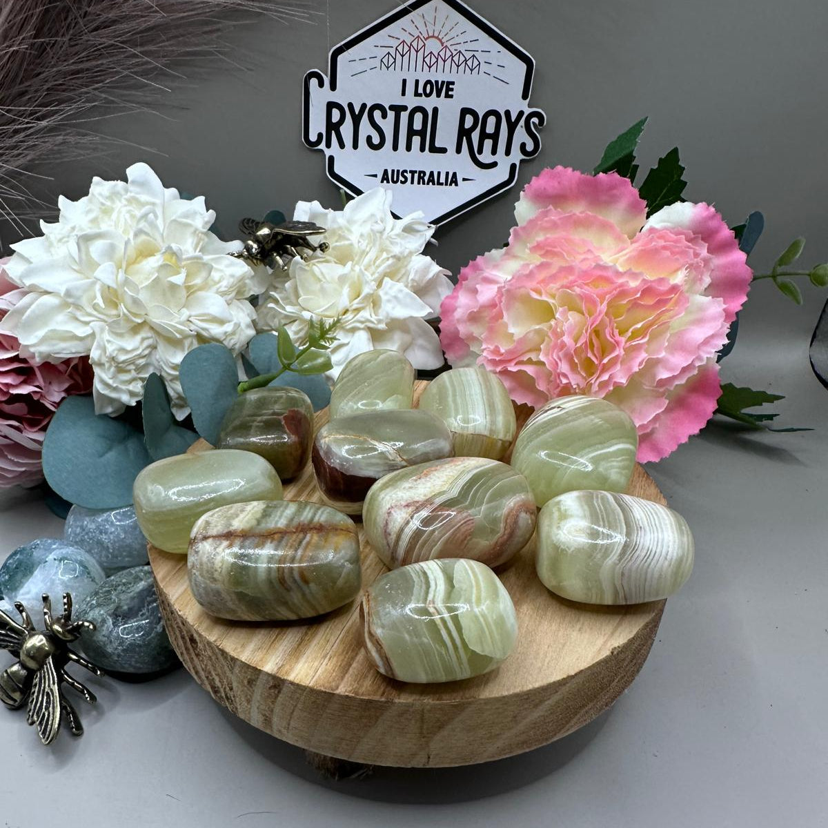 Green onyx tumble