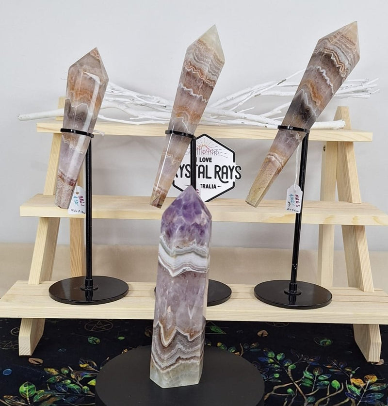 Mexican Agate & Amethyst Wand