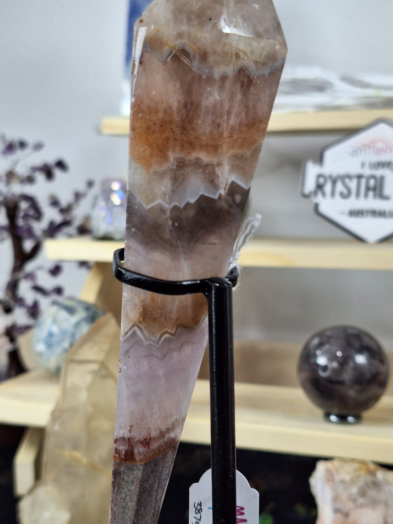 Mexican Agate & Amethyst Wand