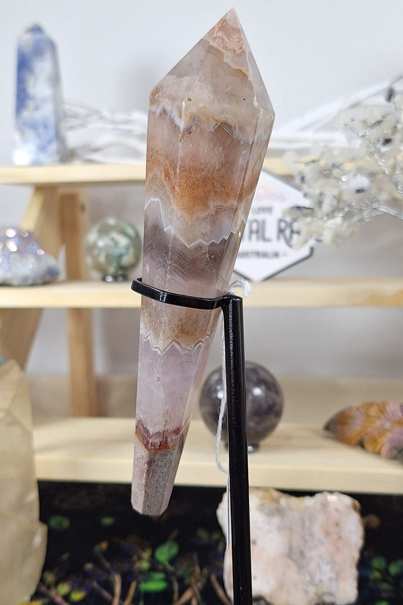 Mexican Agate & Amethyst Wand