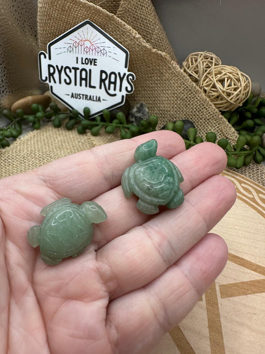 Green Aventurine Mini Turtle