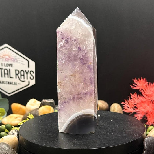 Amethyst + Agate Tower