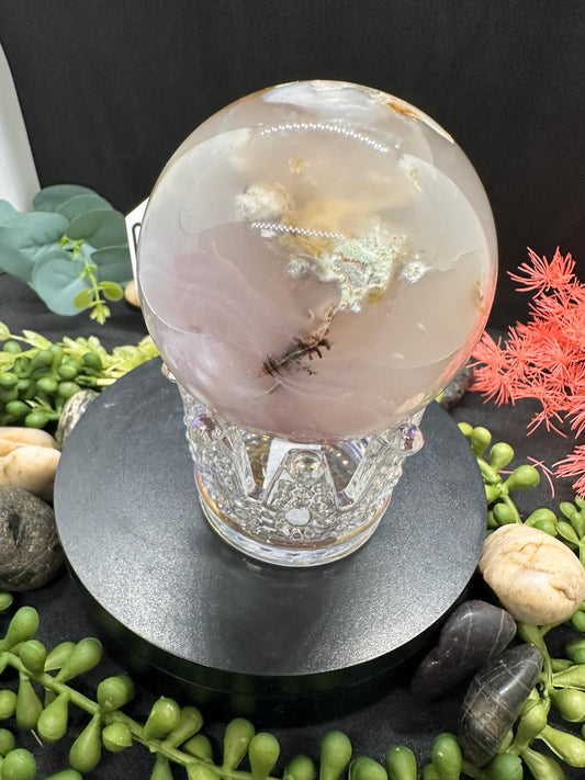 Flower Agate Sphere 644g
