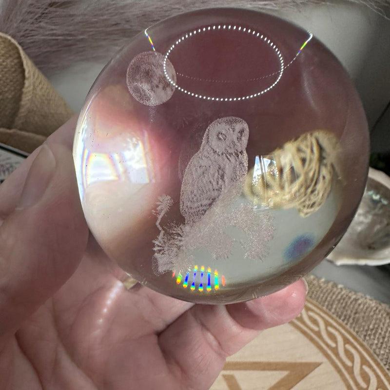 Glass Sphere ~Owl 