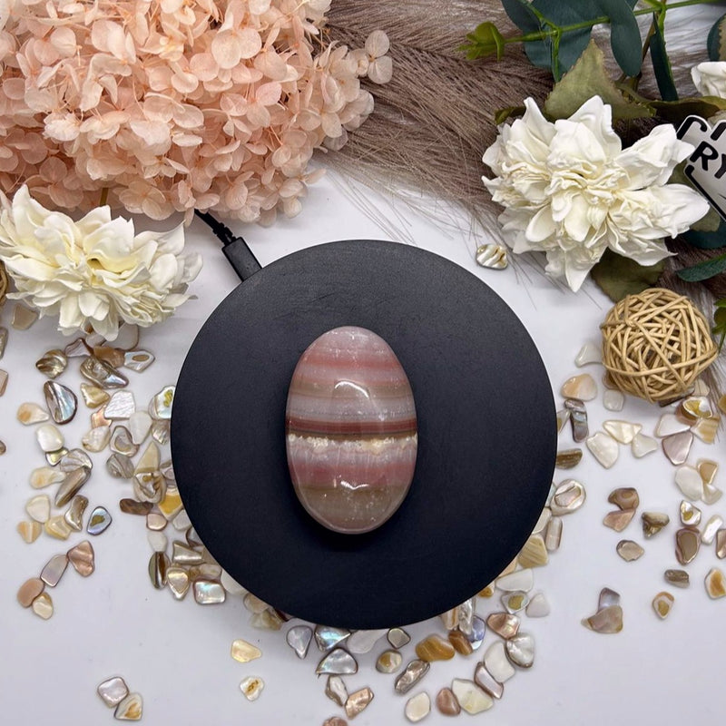 Pink Banded Onyx Palm 148g