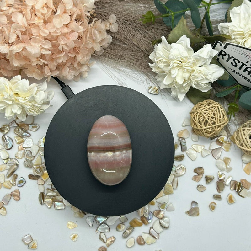Pink Banded Onyx Palm 148g