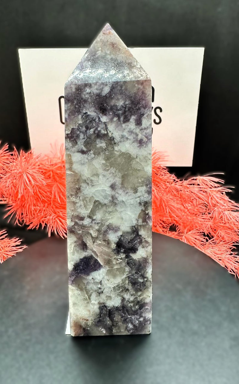 Pink Tourmaline in mica Tower