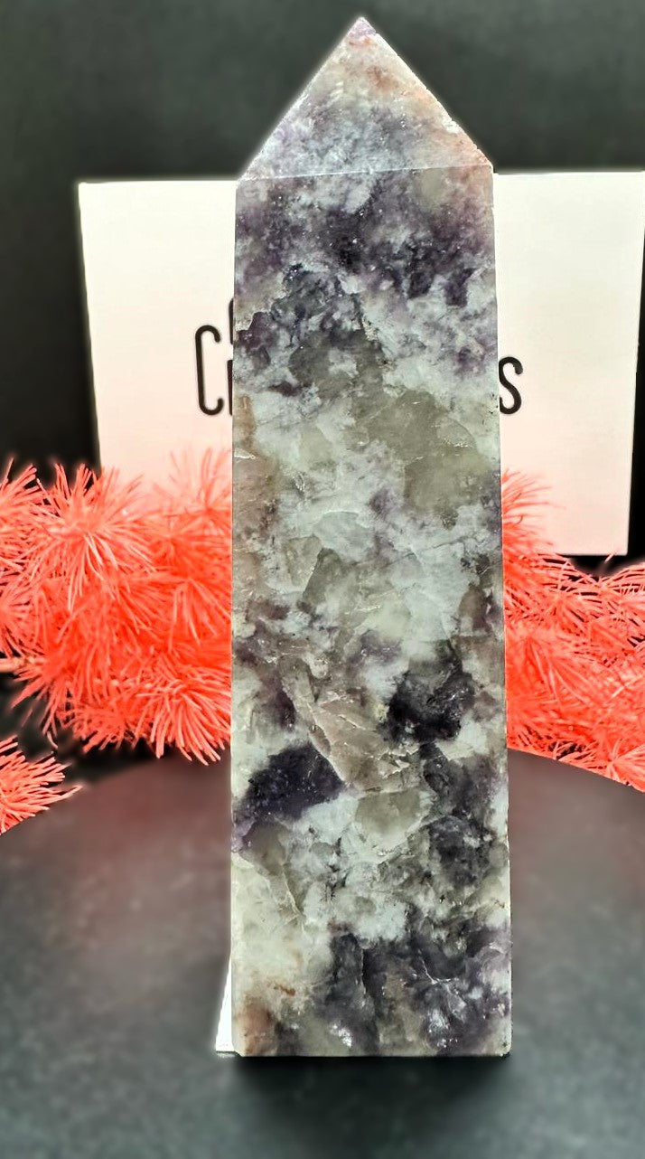 Pink Tourmaline in mica Tower