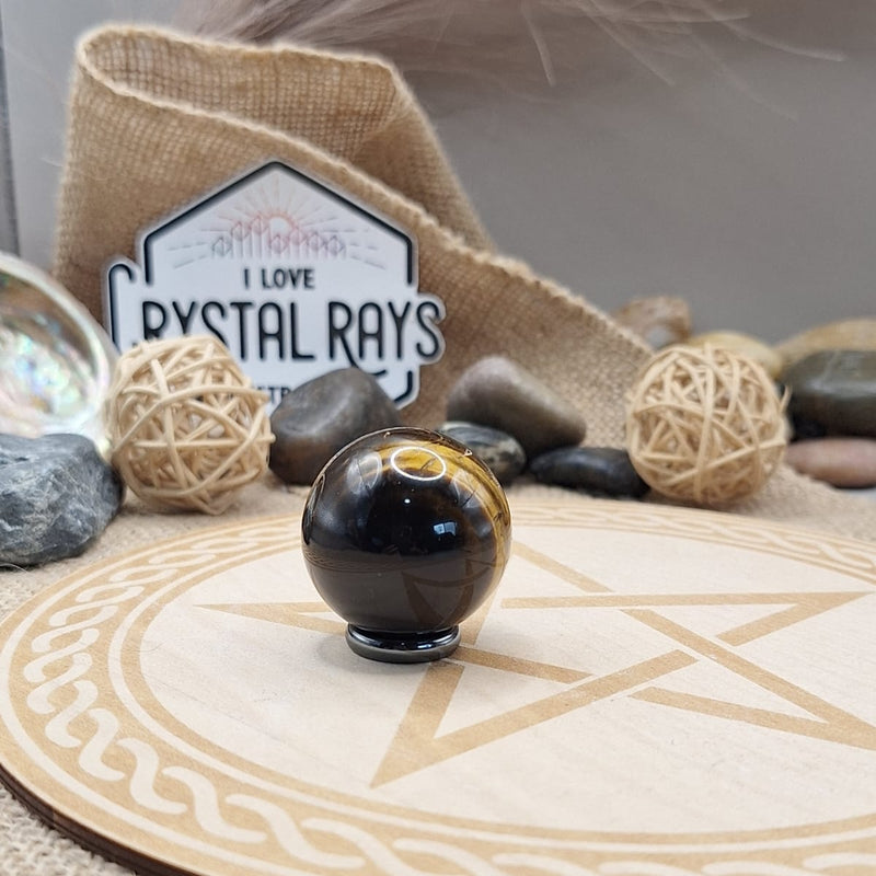Tigers eye sphere