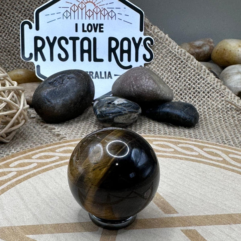 Tigers eye sphere