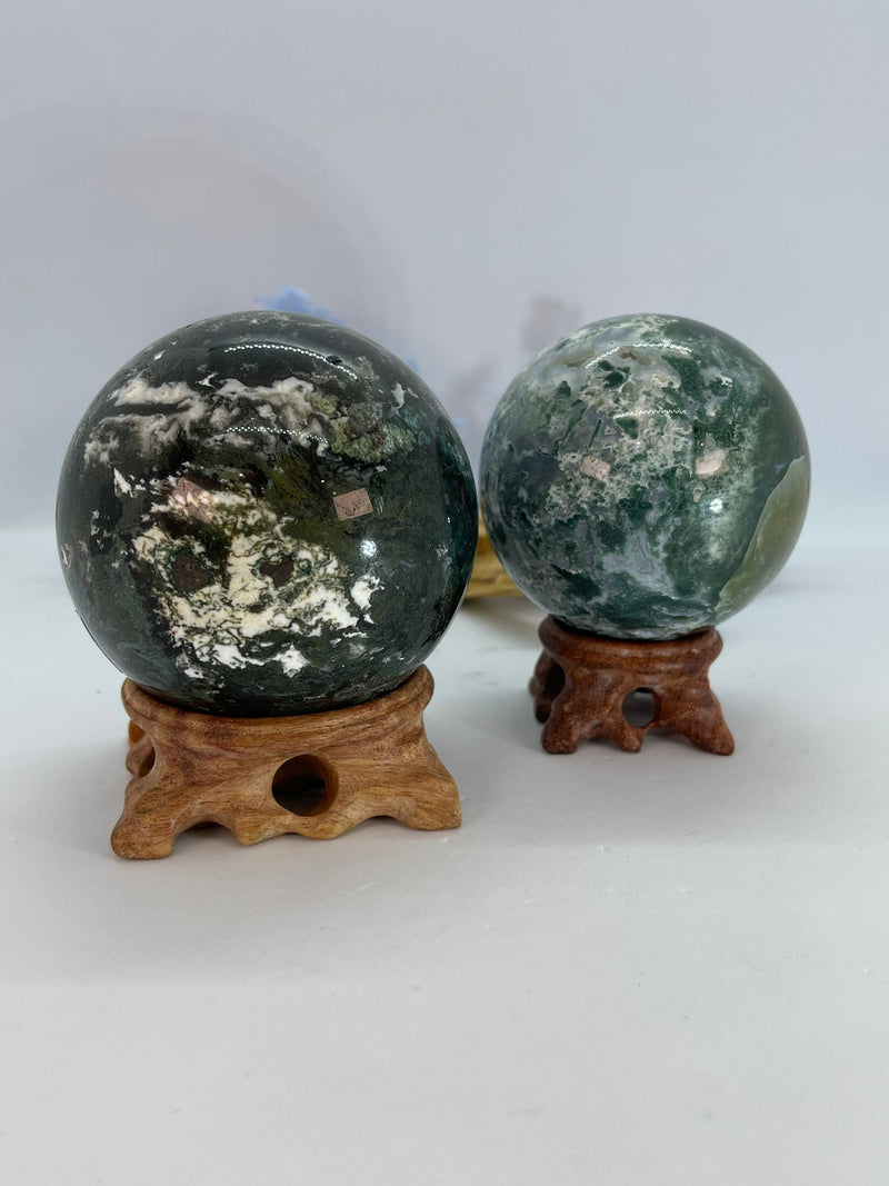 Wooden Sphere Stand LARGE