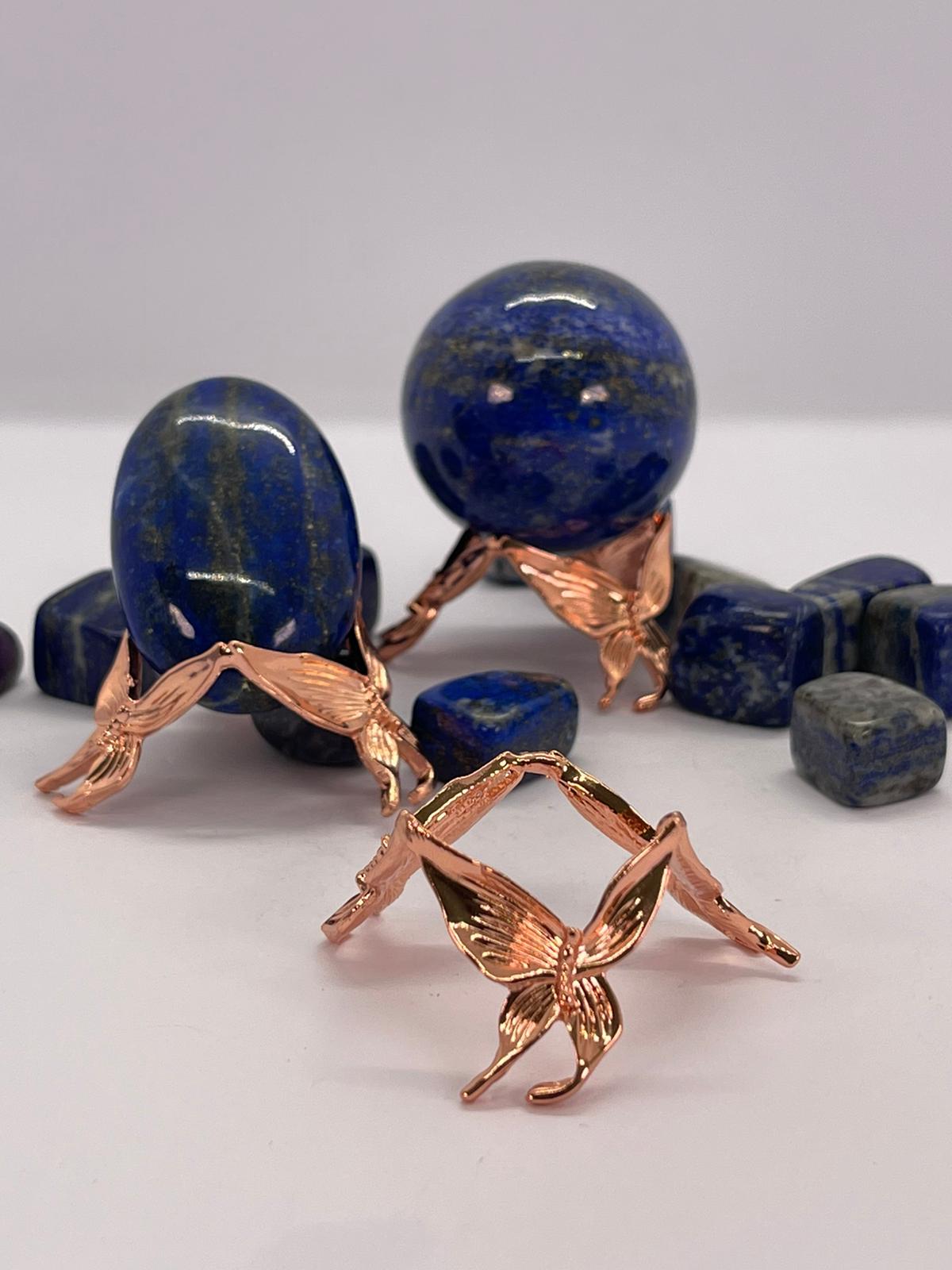 Rose Gold Butterfly Sphere Stand Small