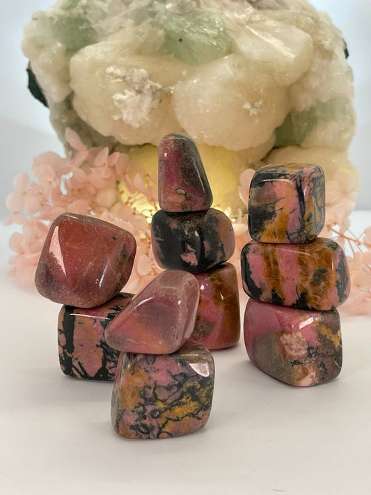 Rhodonite Tumble Stones | Small