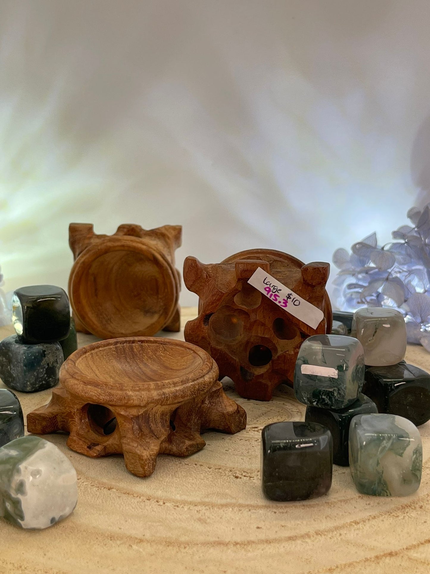 LARGE ~ Wooden Sphere Stand