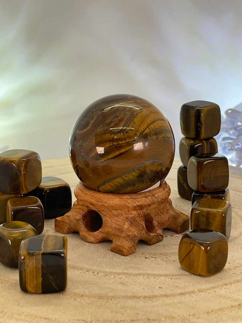 Wooden Sphere Stand MEDIUM