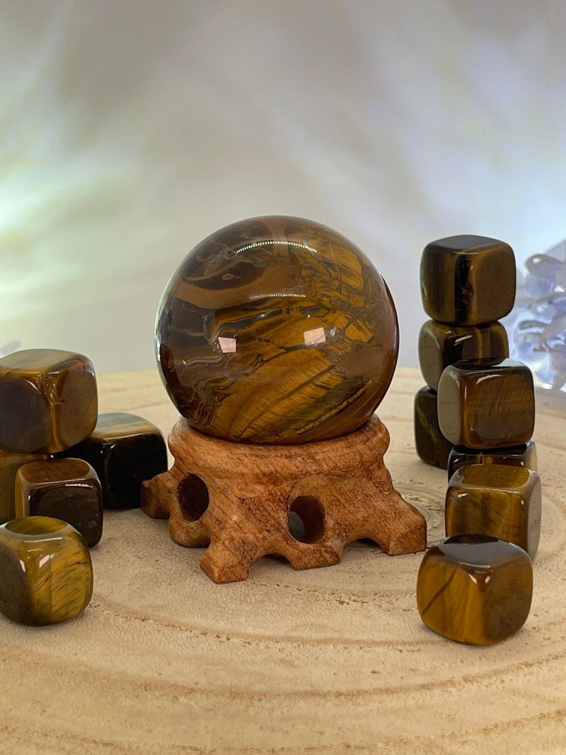 Wooden Sphere Stand MEDIUM