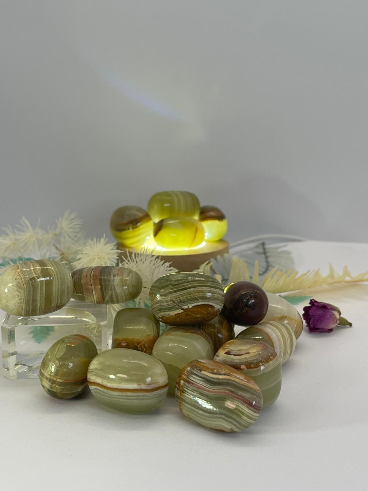 Green Onyx Tumbles