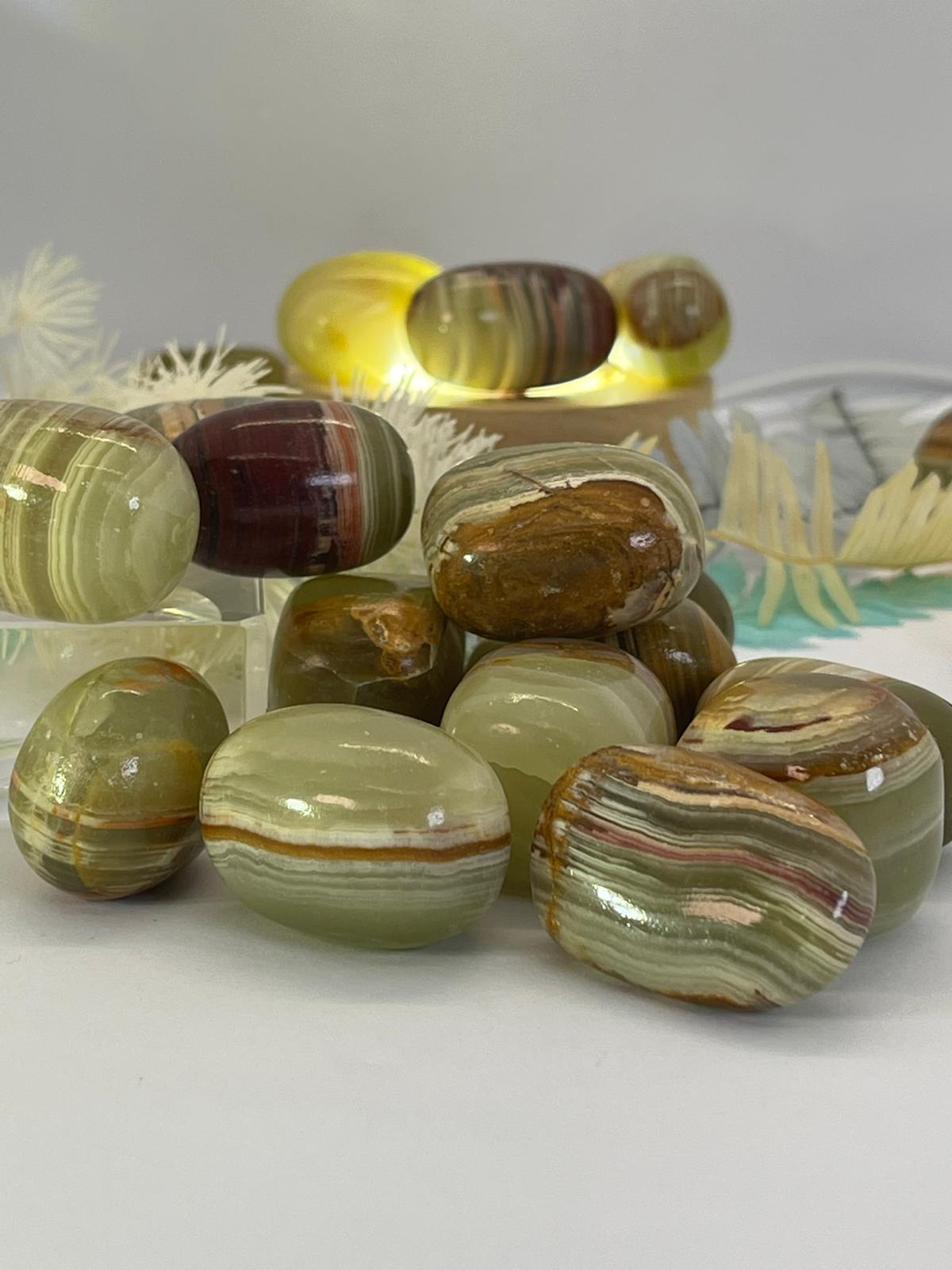 Green Onyx Tumbles