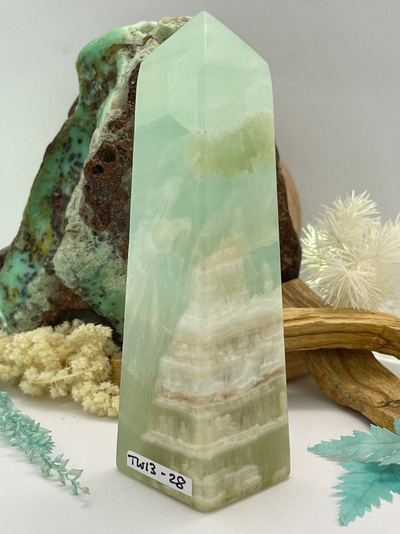 Pistachio Calcite Tower