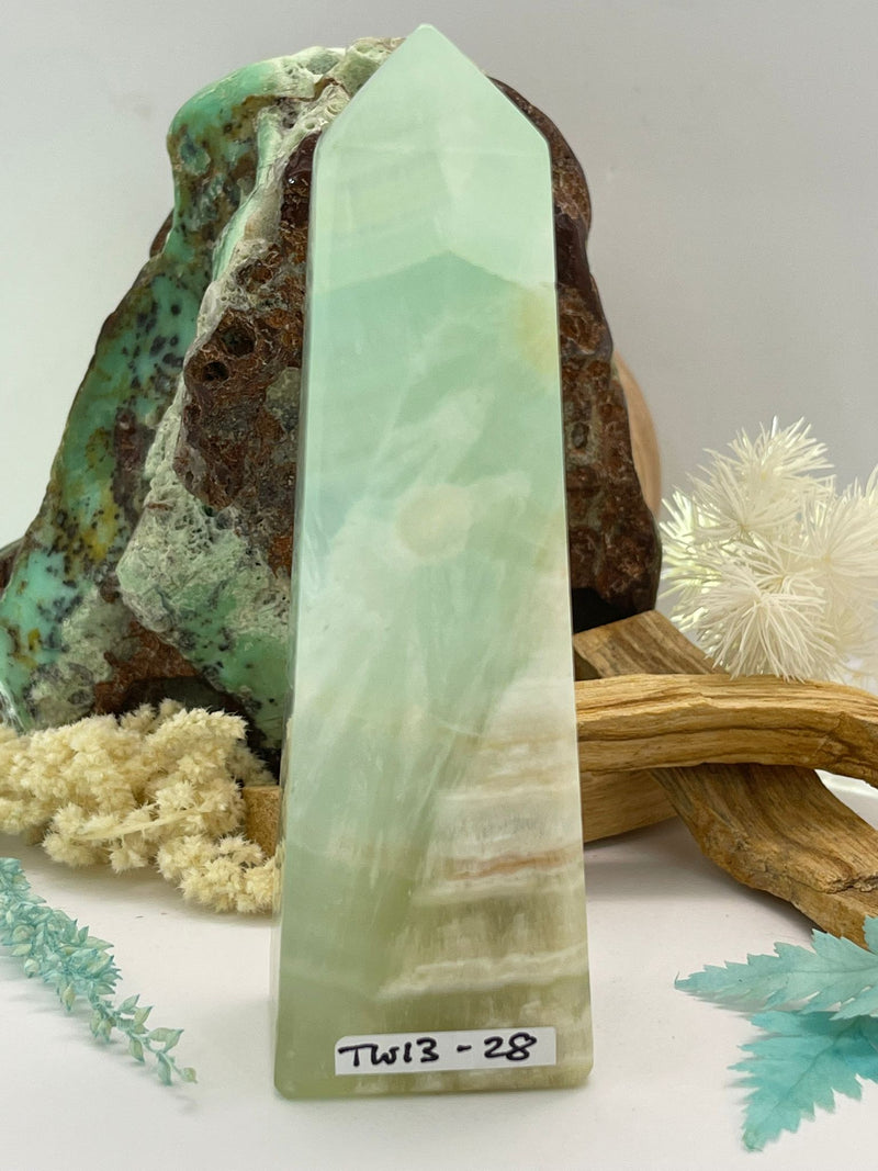 Pistachio Calcite Tower