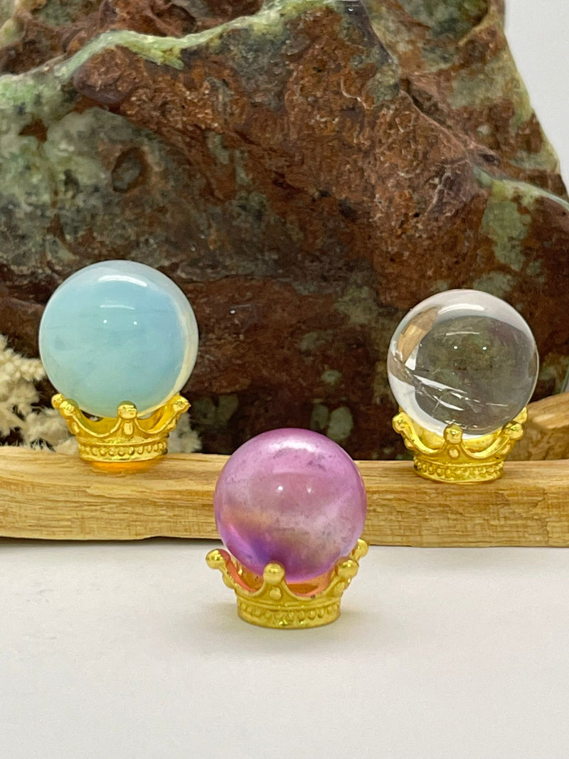 Gold Crown Mini Sphere Stand