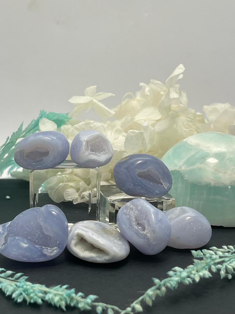 Blue Lace Agate Tumble Stone