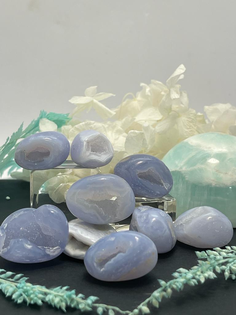 Blue Lace Agate Tumble Stone