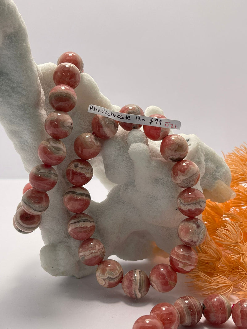 Rhodochrosite Bracelet 12mm