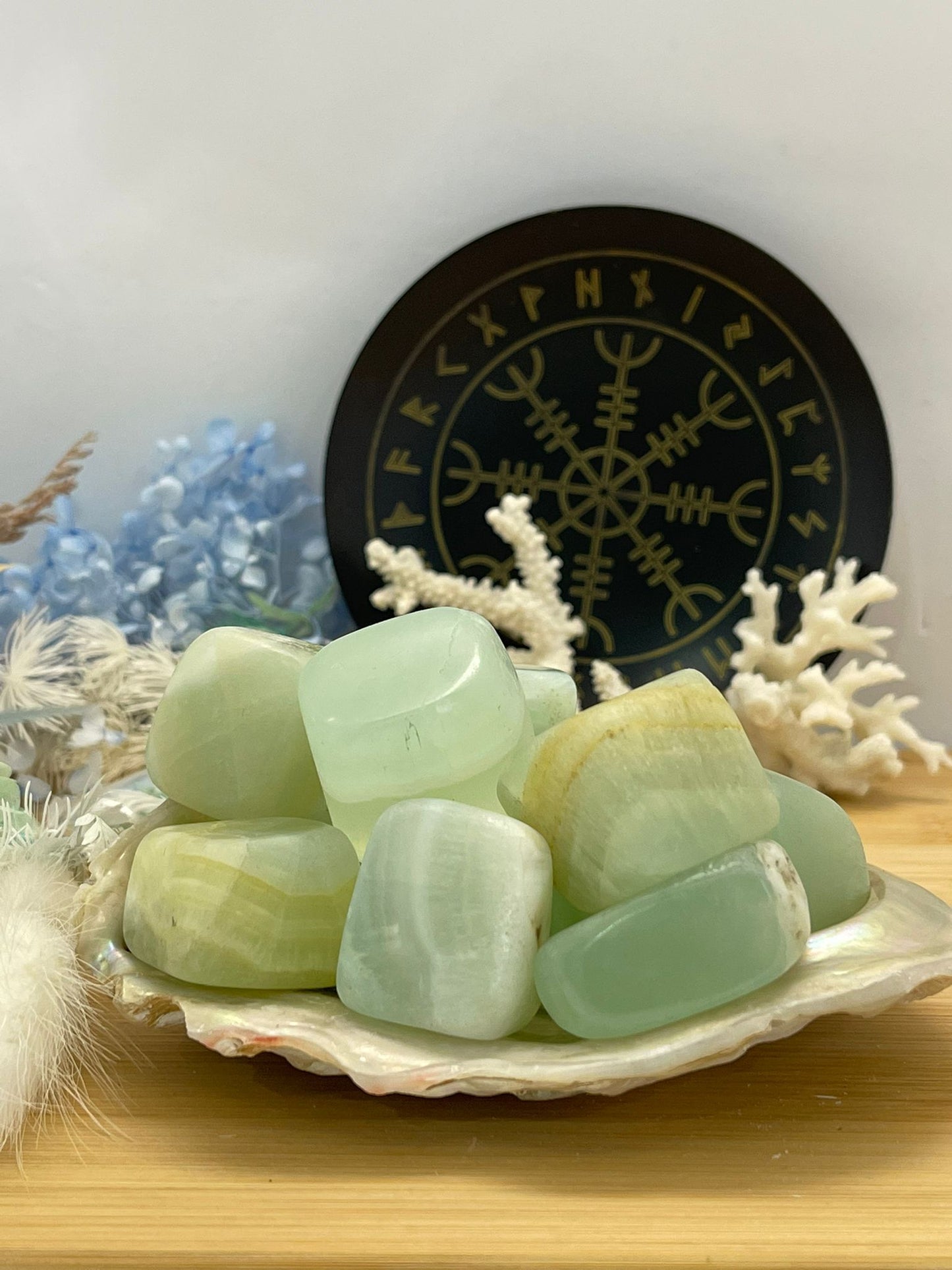 Pistachio Calcite Tumble Stones