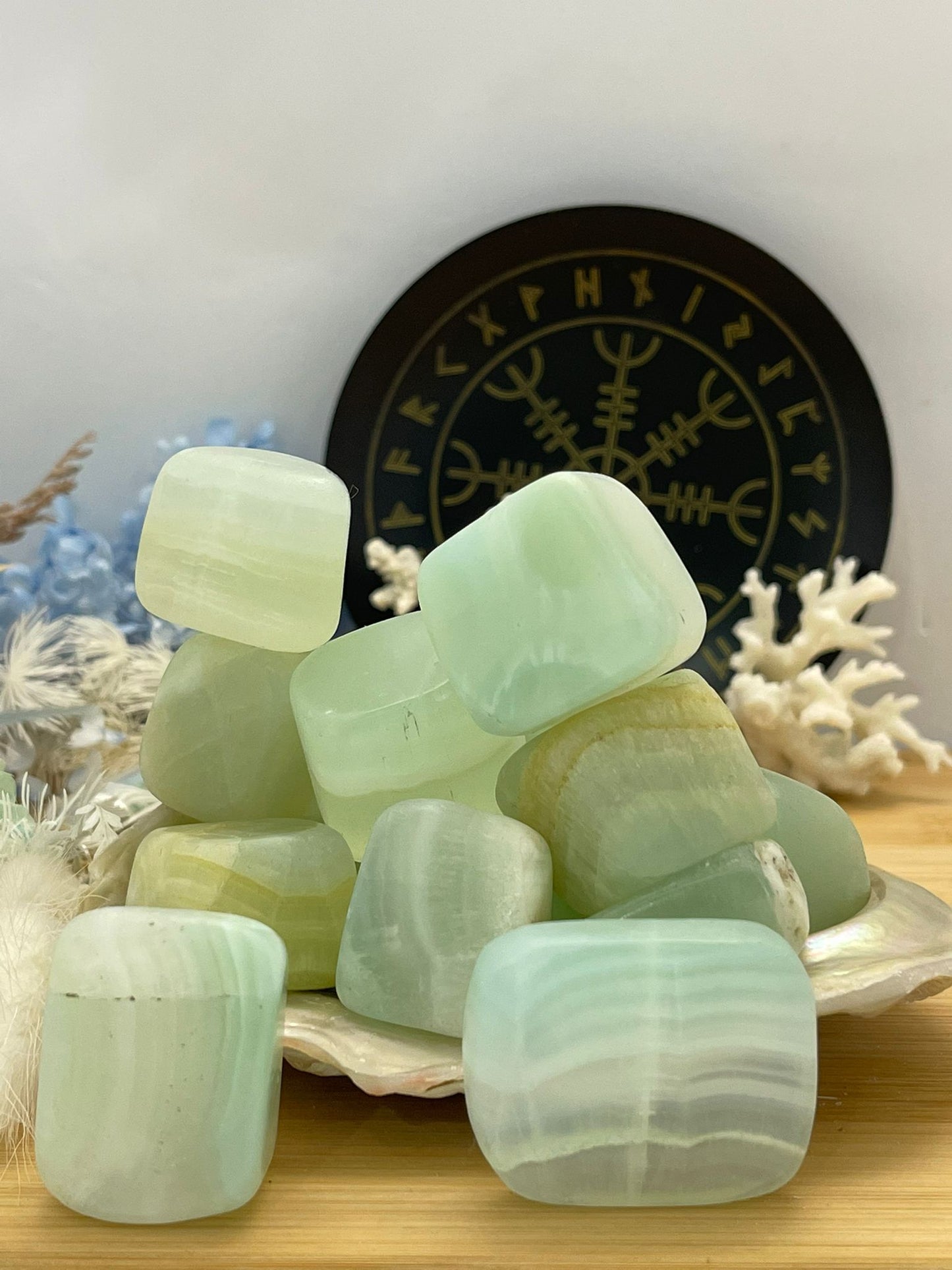 Pistachio Calcite Tumble Stones