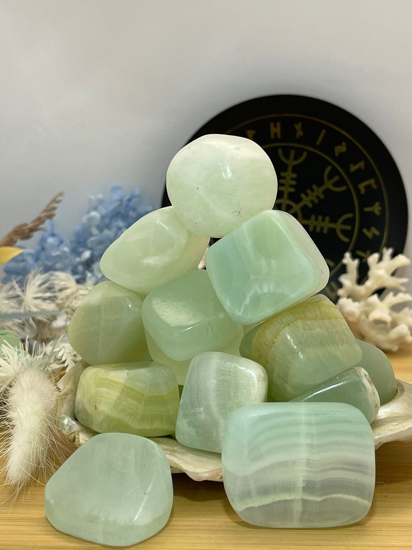 Pistachio Calcite Tumble Stones
