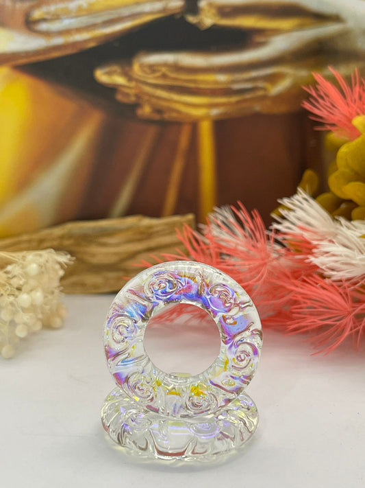 Doughnut Sphere Stand Clear | Small