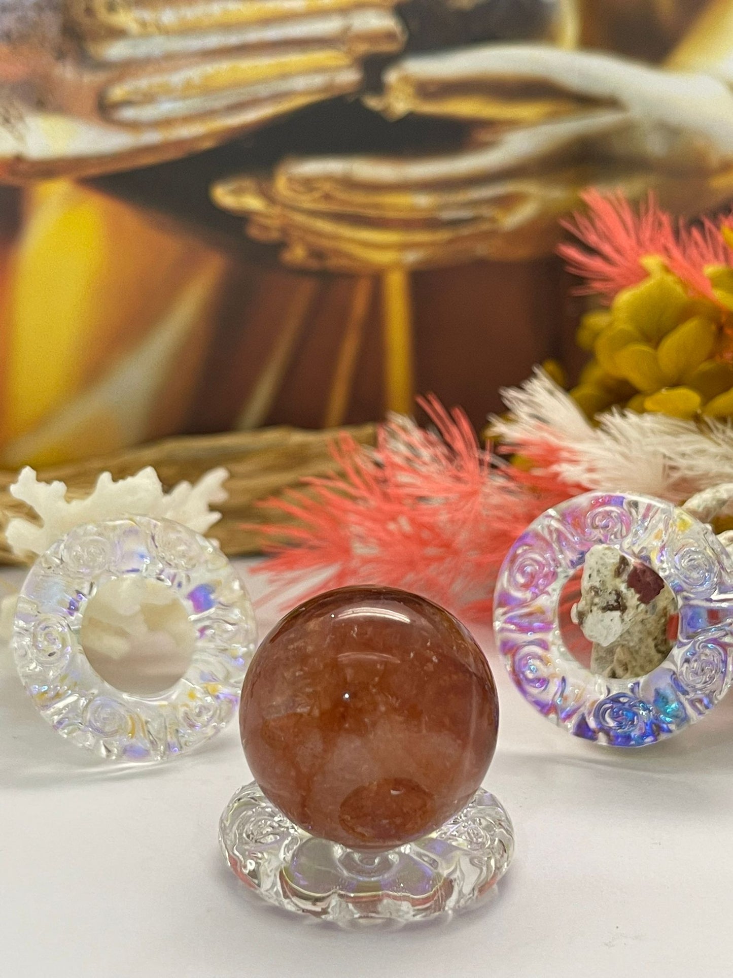Clear Doughnut Sphere Stand