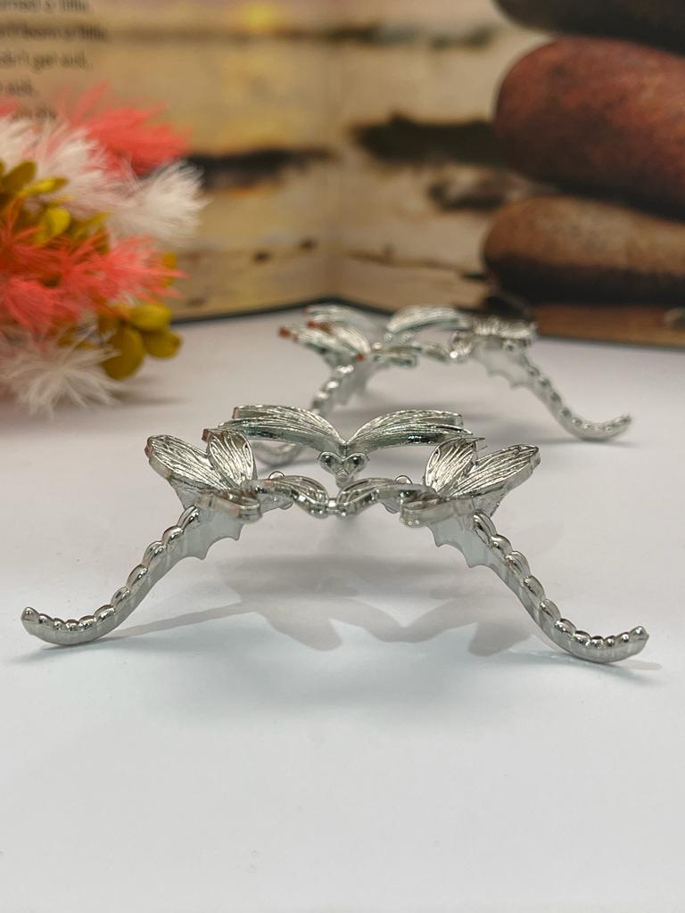 Dragonfly Sphere Stand Silver Small