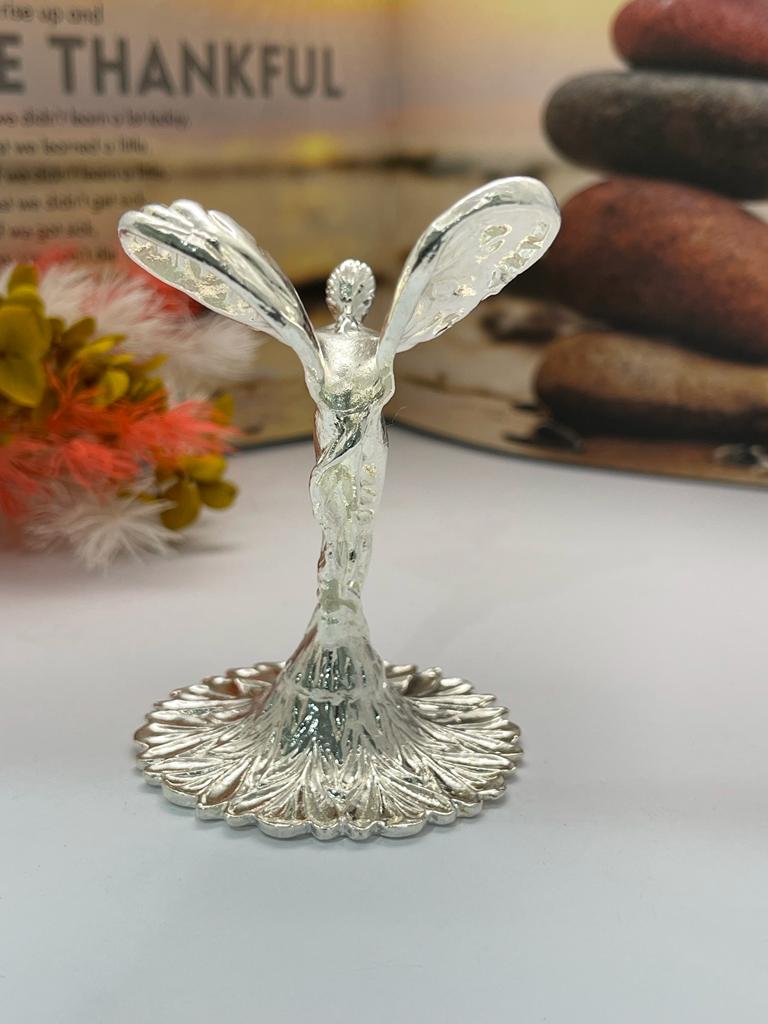 Flying Lady Sphere Stand Silver