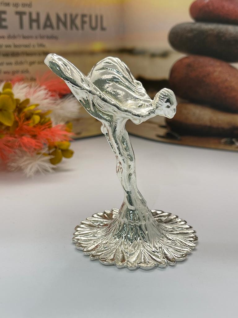 Flying Lady Sphere Stand Silver