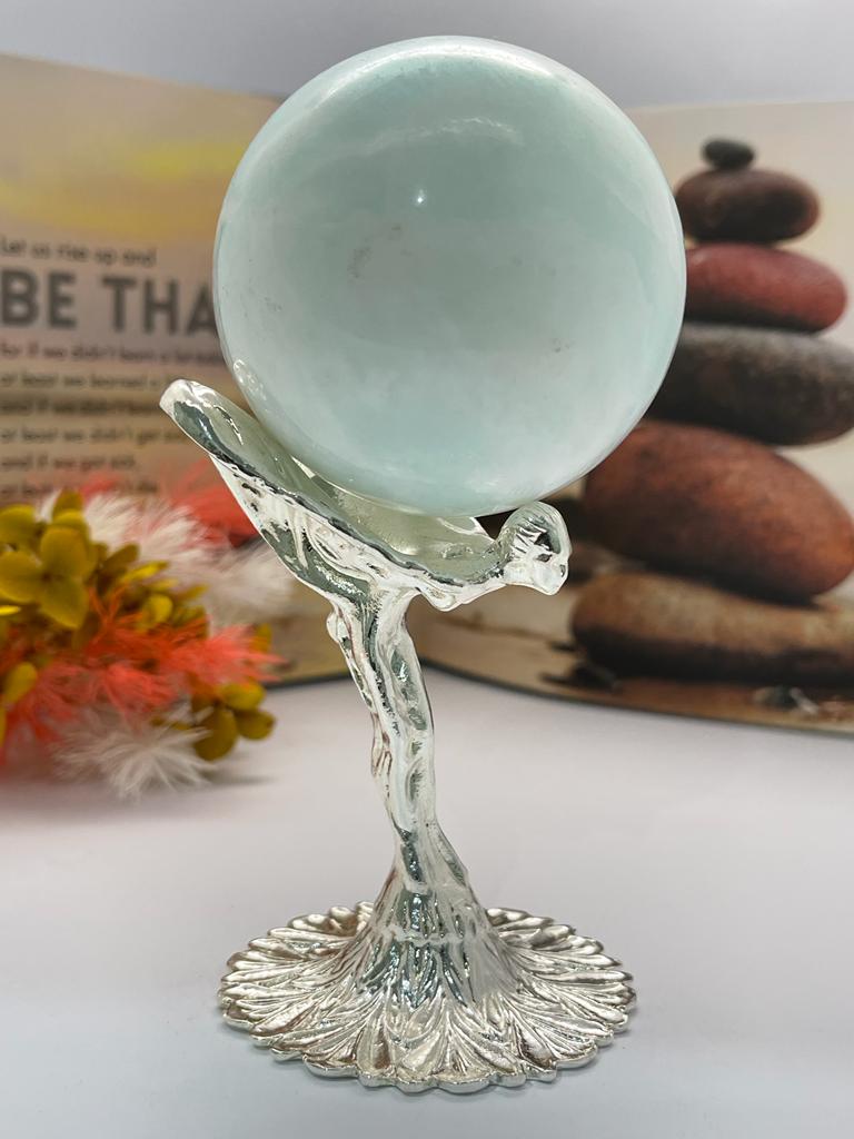 Flying Lady Sphere Stand Silver