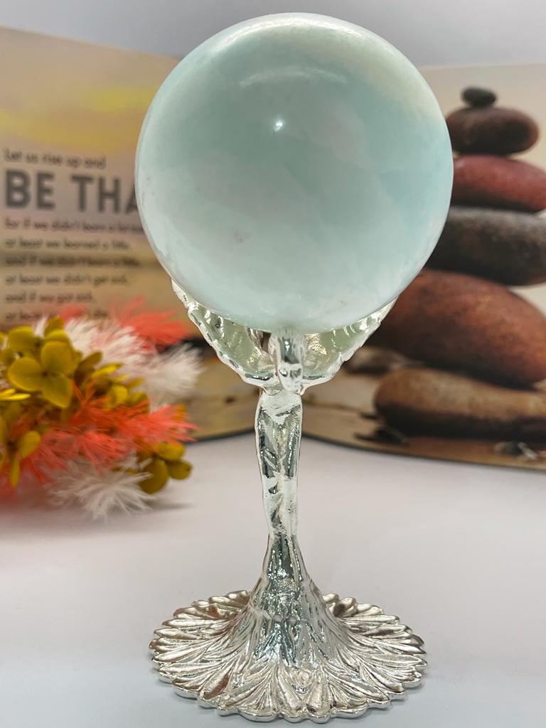 Flying Lady Sphere Stand Silver