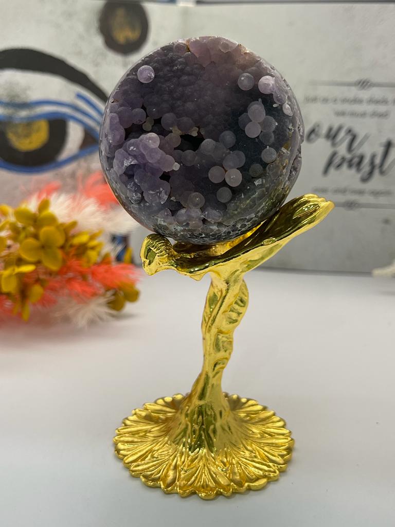Flying Lady Sphere Stand Gold