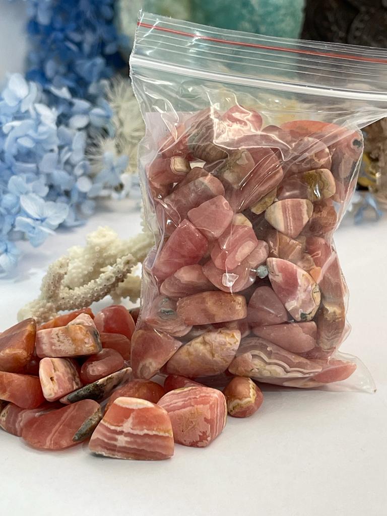 Rhodochrosite Chips Bag