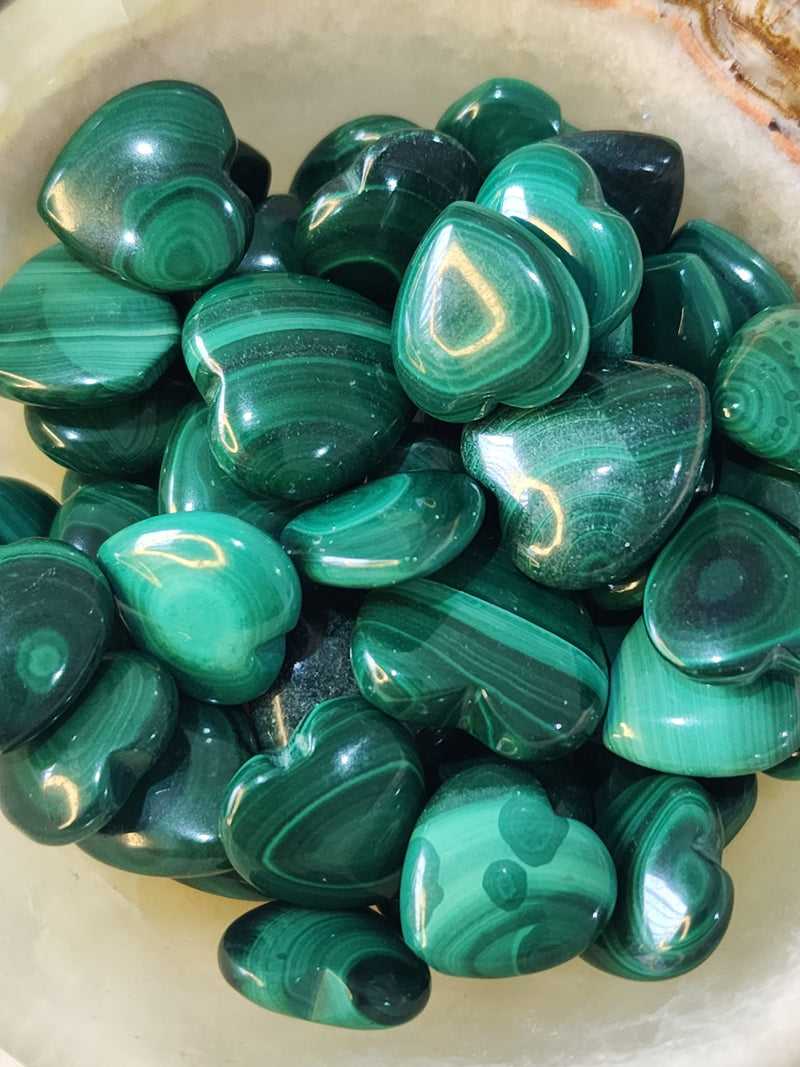 Malachite Hearts 3g