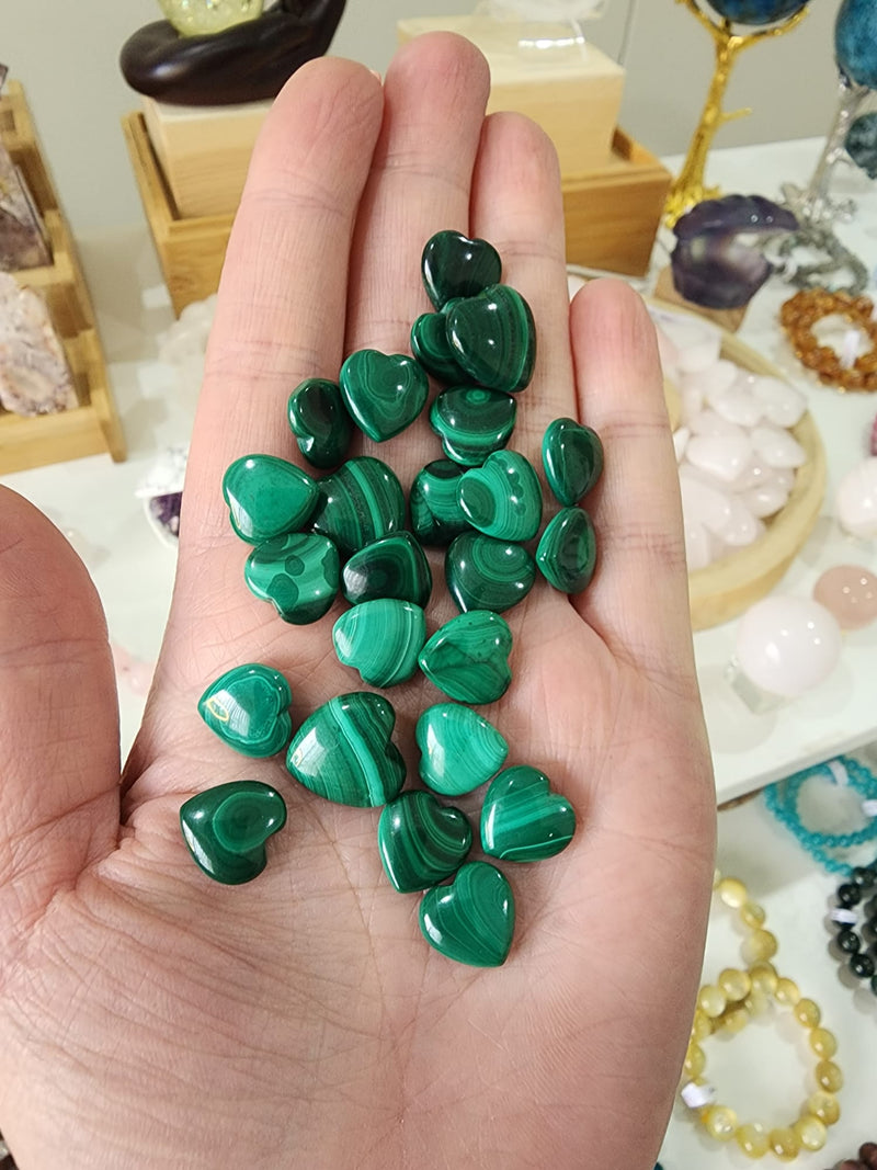 Malachite Hearts 3g