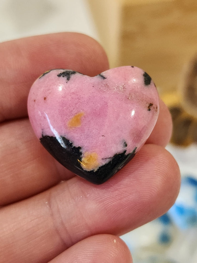 Rhodonite hearts ~ Small