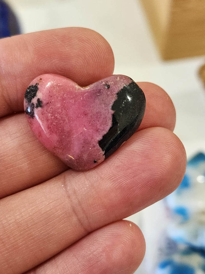 Rhodonite hearts ~ Small